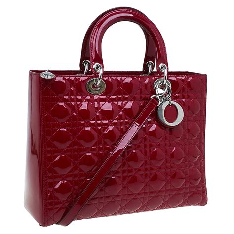 lady dior red bag.